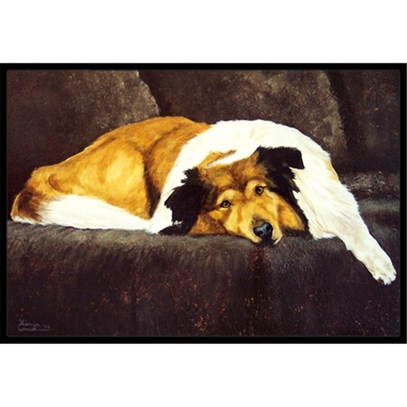 Carolines Treasures Collie by Tanya and Craig Amberson Indoor or Outdoor Mat- 18 x 27 AMB1031MAT